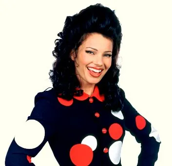 Fran Drescher como Fran Fine sonriendo en The Nanny