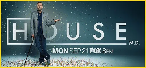 Cabecera de House con Hugh Laurie y su bastón