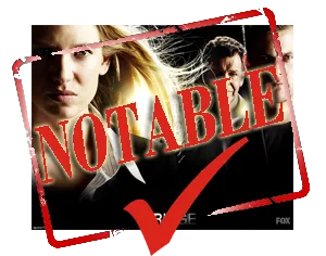 Sello rojo de «Notable» sobre una imagen de Fringe