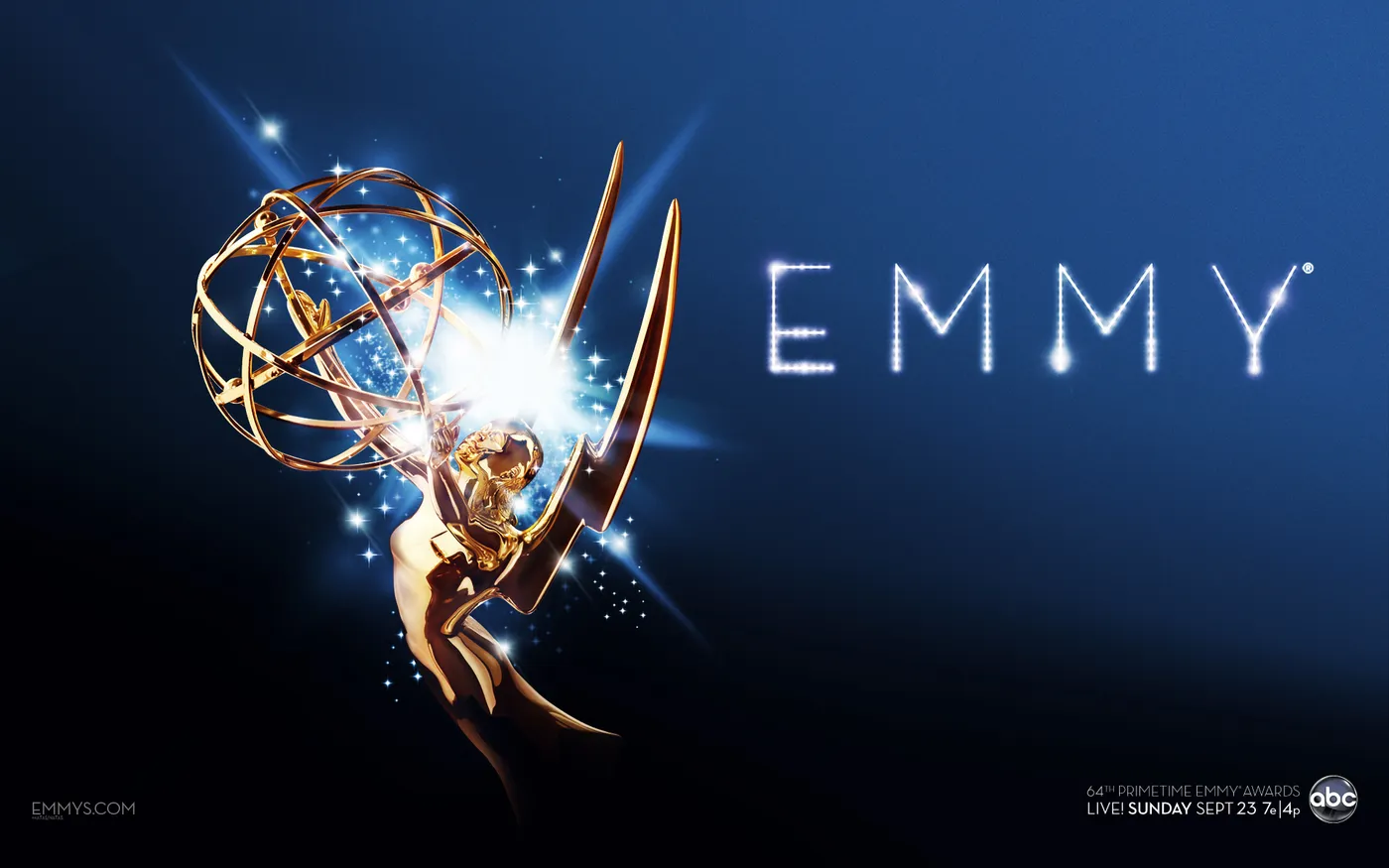 Estatuilla de los Emmy con el texto «Emmy»