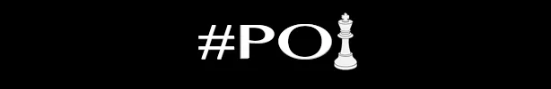 Logo «#POI» con una pieza de ajedrez