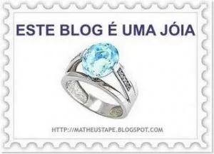 Sello del premio «Este blog é uma jóia» con un anillo